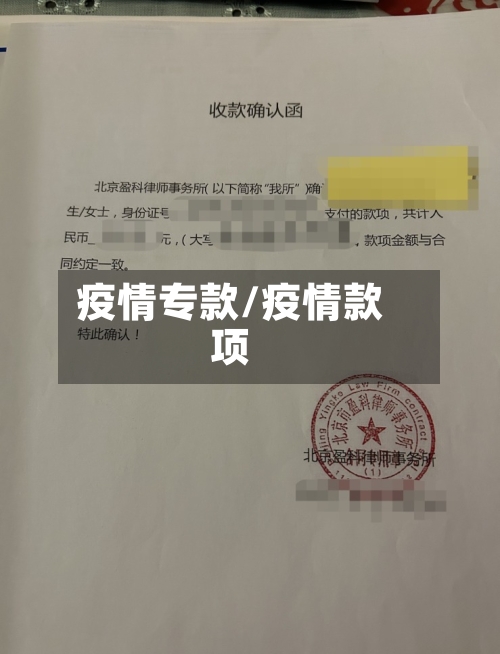 疫情专款/疫情款项-第3张图片